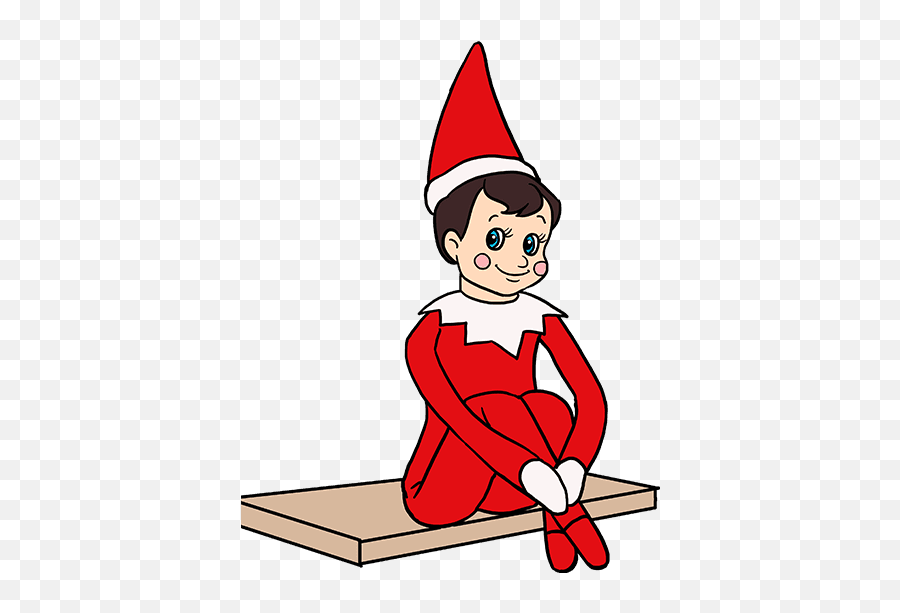 Draw An Elf - Elf On The Shelf Cartoon Png,Elf On The Shelf Png