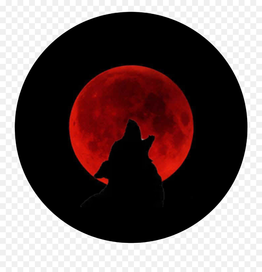Freetoedit Wolf Howl Bloodmoon Blood Moon - Wolf Full Moon Png,Wolf Cartoon Png