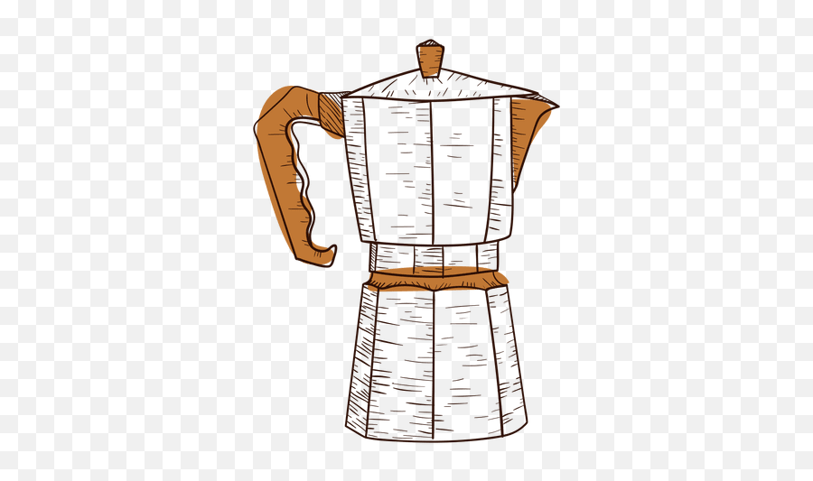 Hand Drawn Coffee Maker - Cafeteira Png Vector,Coffee Pot Png