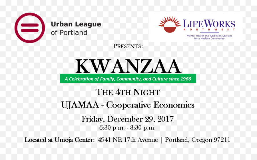 Kwanzaa 4th Night - Ujamaa Lifeworks Nw Png,Kwanzaa Png