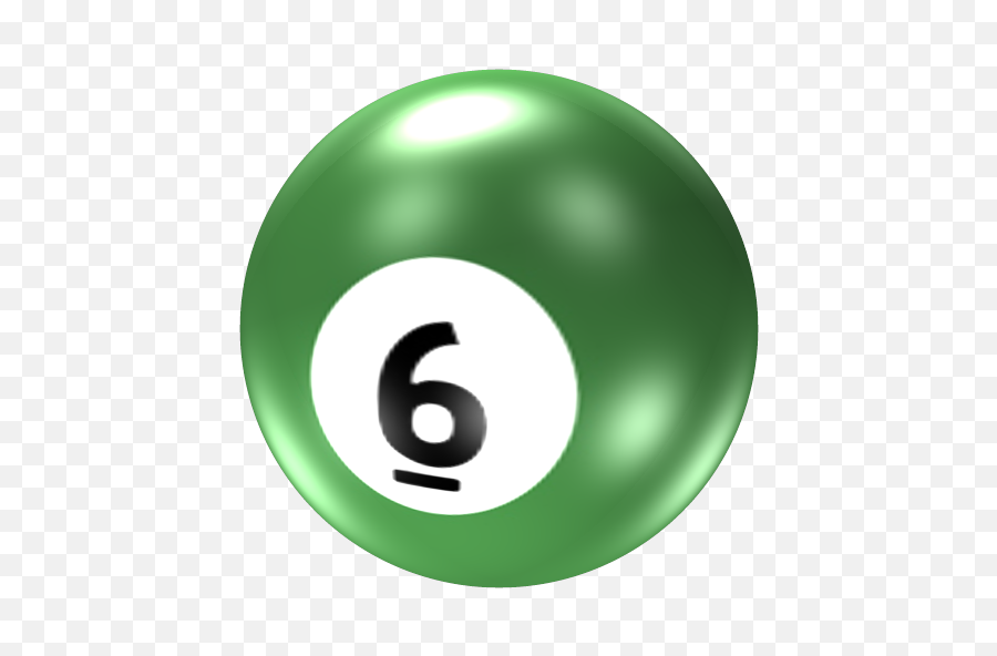 Billiard Ball 6 Transparent Png - Billiard Cue Ball Png,Pool Ball Png
