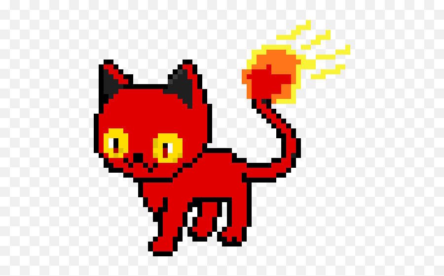 Shiny Litten - Pixel Art Pokemon Litten Png,Litten Png