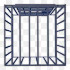 Cage Jail Bars Terrieasterly Sticker By Territales - Transparent Cage Png,Transparent Jail Bars