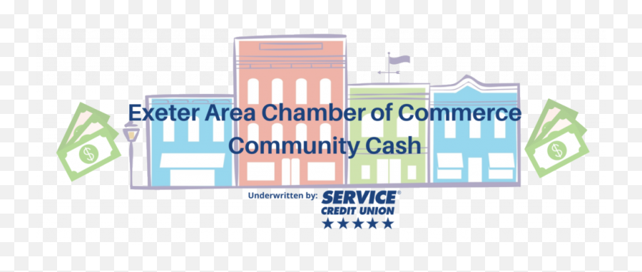 Community Cash - Exeter Area Chamber Of Commerce Vertical Png,Cash Transparent