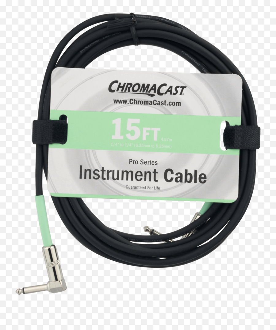 Chromacast Pro Series Instrument Cable - Audio Cable Mono Jack M Angled To Mono Jack M Angled 15 Ft Shielded Sunset Orange Molded Fuel Line Png,Jumper Cable Icon Png