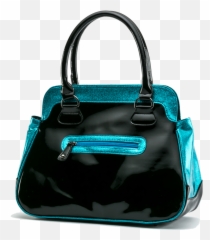 Universal Monsters Blue Glitter Black - Top Handle Handbag png
