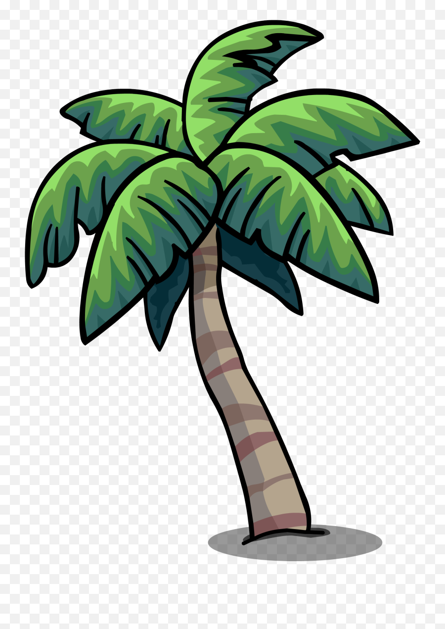 Cartoon Png Plam Tree Clipart - Tropical Palm Tree Cartoon,Tropical Tree Png
