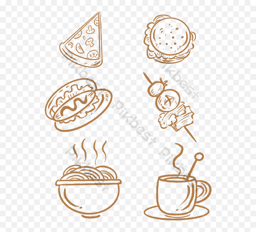 Chalk Drawing Food Icon Picture Png Images Psd Free - Food,Free Food Icon