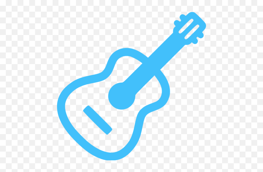 Caribbean Blue Guitar Icon - Free Caribbean Blue Music Icons Guitar Icon Png Black,Blue Music Icon