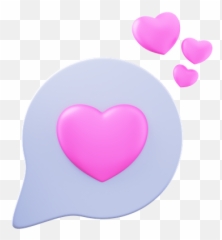 Heart Bubbles 3d Illustrations Designs Images Vectors Hd - Girly png