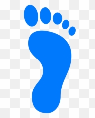 Blue Footprint Png - Black And White 1552942 PNG