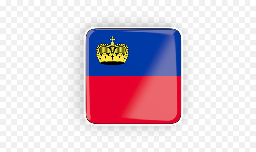 Square Icon With Frame Illustration Of Flag Liechtenstein - Football Png,Red Crown Icon