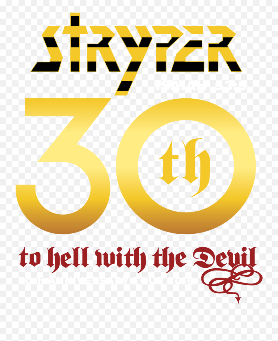 Thwtd 30th Anniversary Tour - Herald Sun Png,Stryper Logo