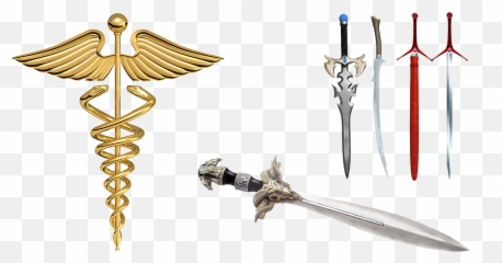 Banner Library Download Caduceus Transparent Sword - Medical Medical Symbol Png,Caduceus Transparent Background
