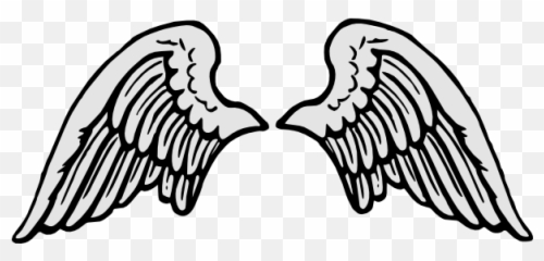 Stone Gray Angel Wings Clip Art - vector clip Cartoon Png