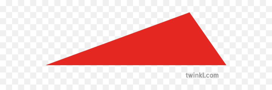 Scalene Triangle Red Illustration - Twinkl Coloured Scalene Triangle Png,Red Triangle Png