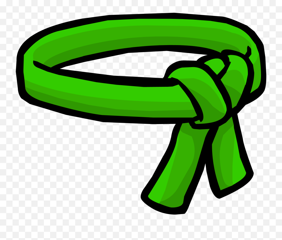 Green Ninja Belt Club Penguin Wiki Fandom - Green Ninja Belt Png,Ninja Icon Png