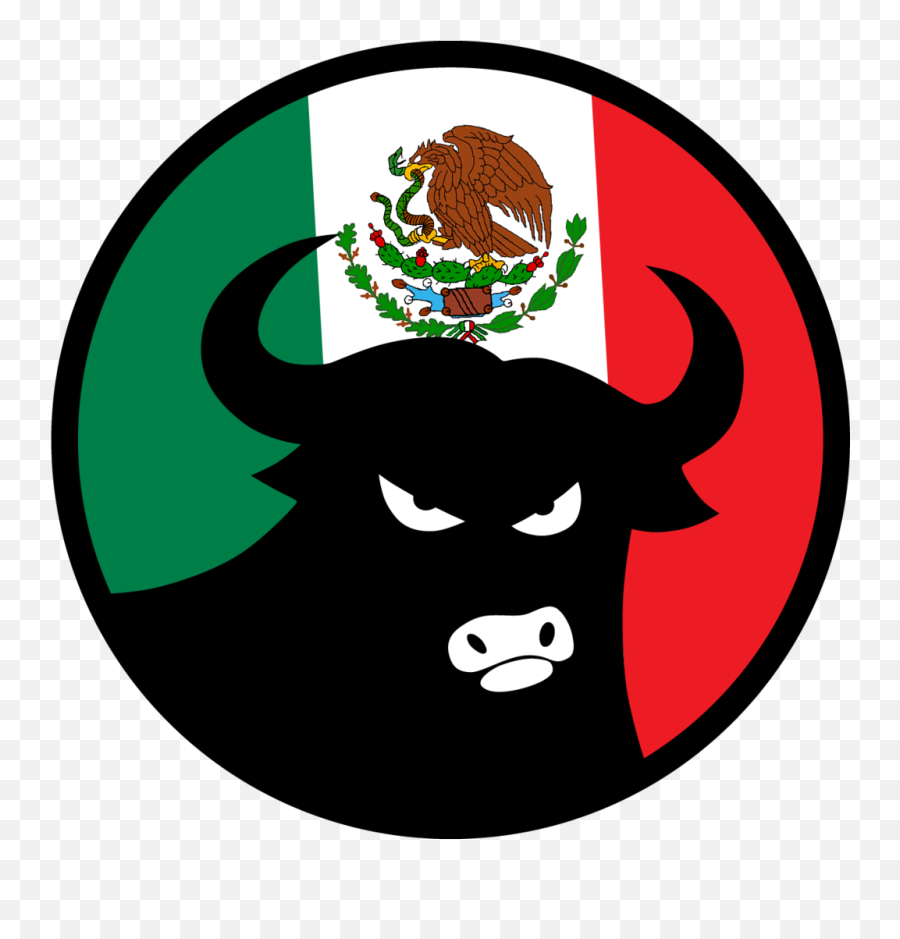 662 Bull Mexican Flag Sticker - 662 Bodyboard Png,Mexican Flag Transparent