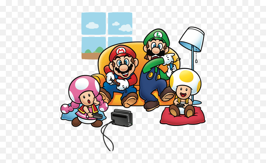 New Super Mario Bros U Deluxe For The Nintendo Switch - Mario And Luigi Playing Switch Png,Mario Buddy Icon