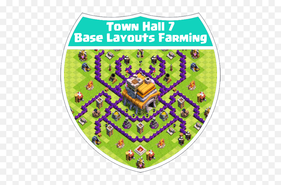 Town Hall 7 Base Layouts Farming Apk 10 - Download Apk Png,Farming Icon
