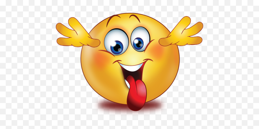 Crazy Smile Emoji - Sticker Emoji Png,Smile Emoji Png - free ...