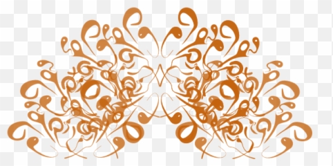 Crown Swirl Orange Clip Art - Vector Clip Art Fancy Clip Art Png,Swirl Clipart Png