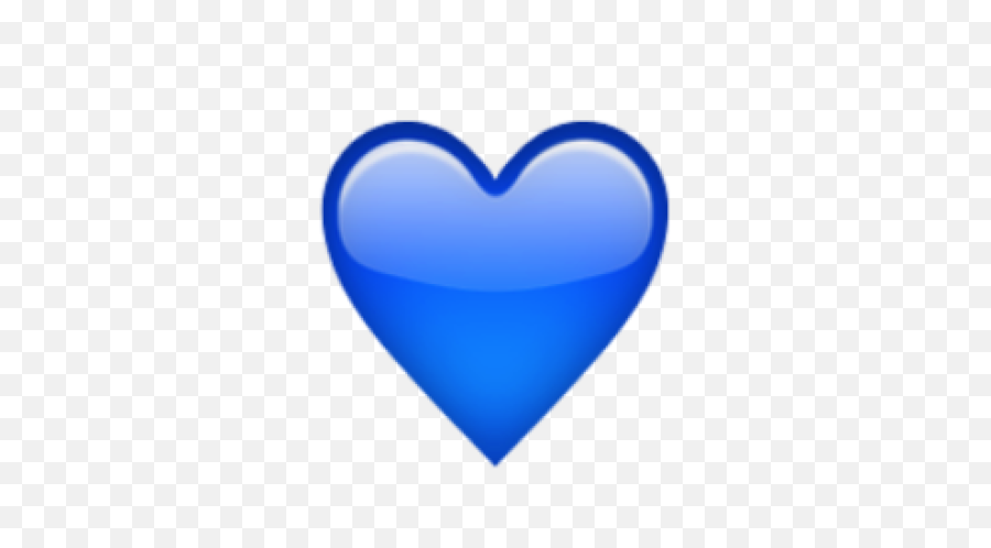 Download Hd Free Png Ios Emoji Blue Heart Images - Blue Heart Emoji Png,Ios Emoji Png