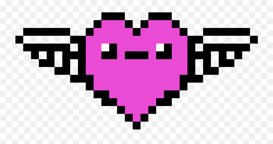 Heart Grows Wings - Pixel Heart Png Blue Clipart Full Size Bt21 Tata Pixel Art,Pixel Heart Transparent