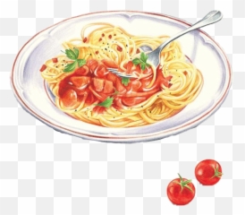 Download Watercolor Food Pasta - Pasta Illustration Png,Pasta Png