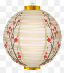 Chinese Lantern Clipart - Transparent Background Paper Png
