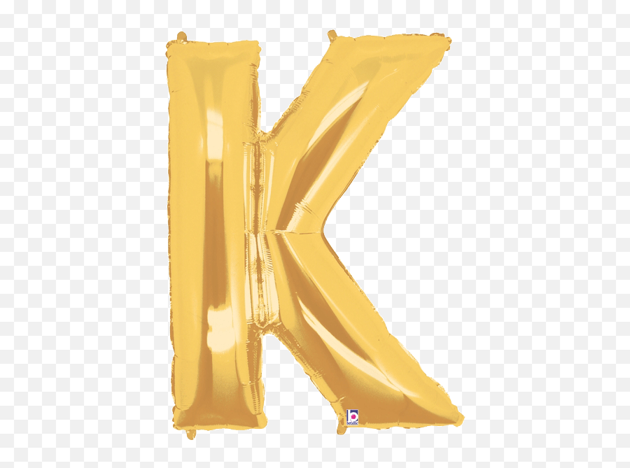 Gold Letter K Foil Balloon Letters - Balloons Letters Gold Png,Gold Foil Png