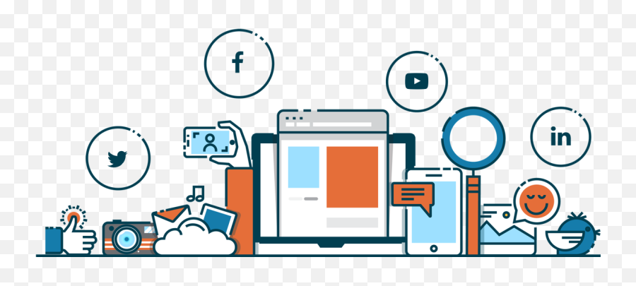 Download Social Media Marketing Services - Social Media B2b Social Media  Marketing Background Png,Social Media Transparent Background - free  transparent png images 
