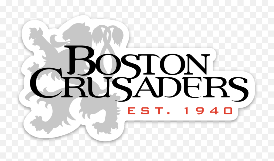 Est 1940 Logo Sticker 4 - Boston Crusaders Drum And Bugle Corps Png,White Border Transparent