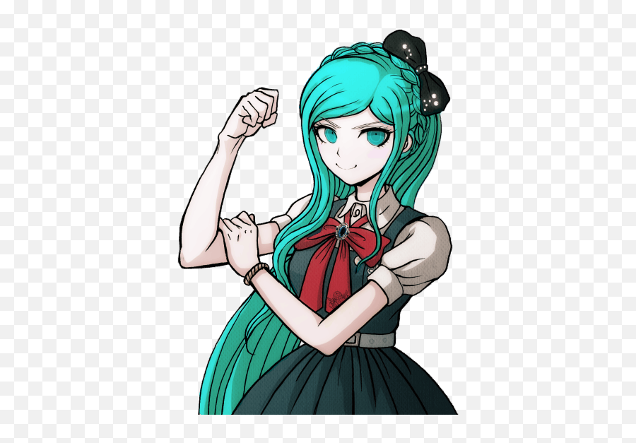 Sonia Nevermind With Hatsune Mikuu0027s Hair And Eye Color Oc - Wholesome Danganronpa Memes Png,Hatsune Miku Transparent