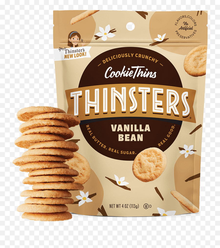 Thinsters Vanilla Bean Png Image - Thinsters Chocolate Chip Cookies,Vanilla Bean Png