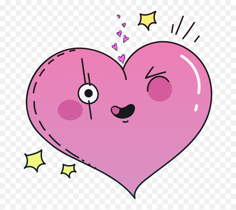 Download Heart Hearts Tumblr Kawaii Ftestickers - Png Cartoon Heart,Heart Png Tumblr