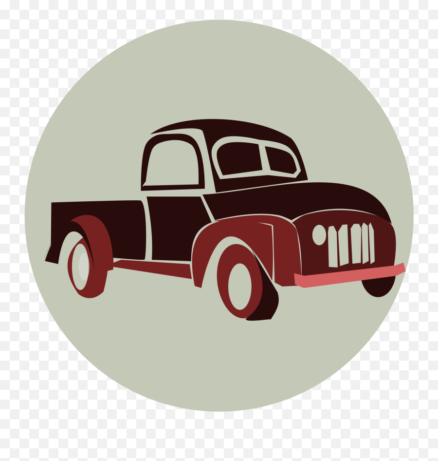 Pickup Truck Car Clip Art - Vintage Retro Png Download Clip Art,Pick Up Truck Png