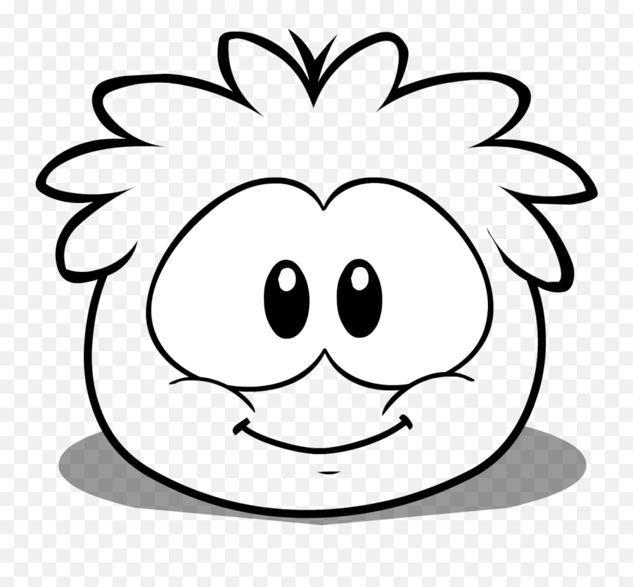 Funny Face Drawing - Puffle Club Penguin Drawings Png,Funny Face Transparent