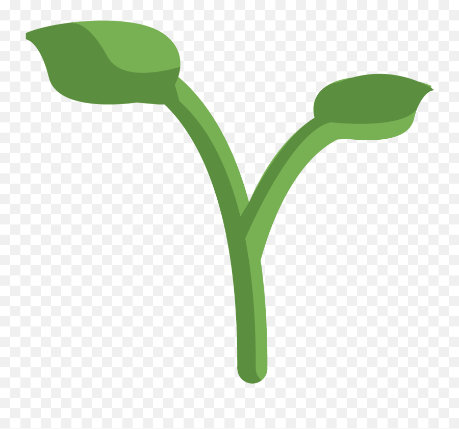 Seedling Emoji Clipart Free Download Transparent Png - Muda De Planta Png,Seedling Png