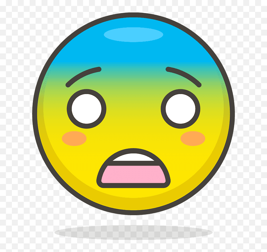 Fearful Face Emoji Clipart Free Download Transparent Png - Smiley Face Clip Art,Scared Emoji Transparent
