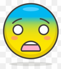 Fearful Face Emoji Clipart Free Download Transparent Png - Smiley Face Clip Art