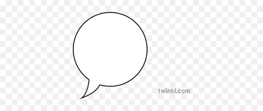 Speech Bubble 2 Black And White Illustration - Twinkl Line Art Png,Thought Bubble Transparent Png