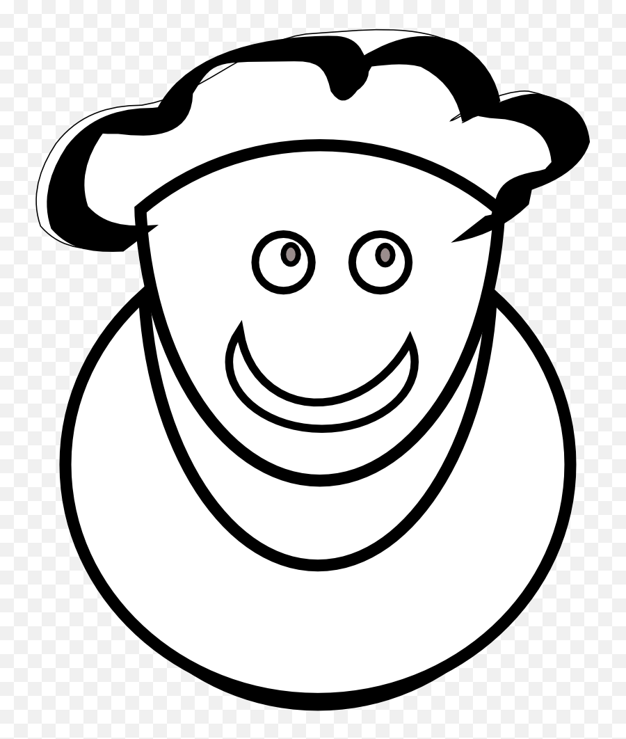 Brainy Man Black White Line Art 999px 98 - Orang Senyum Png,Orang Png