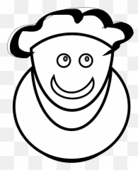 Brainy Man Black White Line Art 999px 98 - Orang Senyum Png,Orang Png