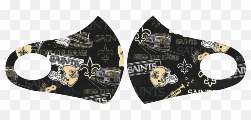 New Orleans Saints Face Mask - TeeSoy Shirt png