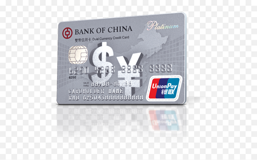 Boc Credit Card - China Unionpay Png,Credit Card Png