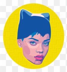 Rihanna Clipart Superhero - Illustration Png Download Illustration,Rihanna Transparent Background