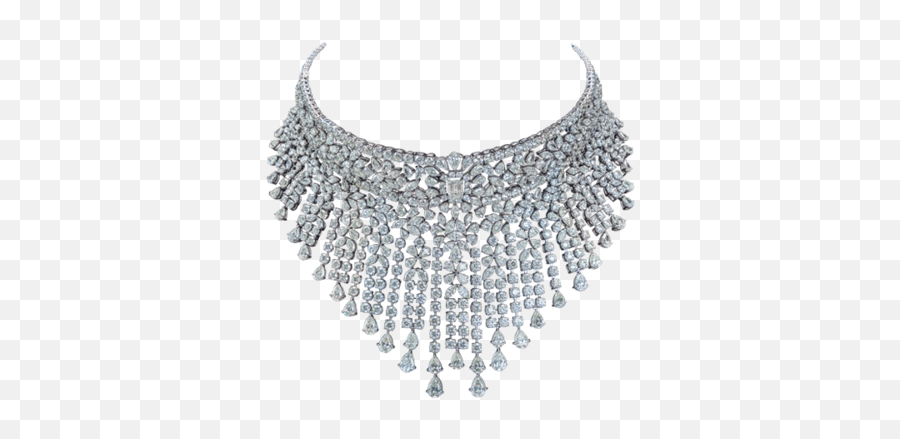 Bridal Beautiful Diamond Necklace - Kotawala New Delhi Id Bridal Diamond Necklace Png,Diamond Chain Png