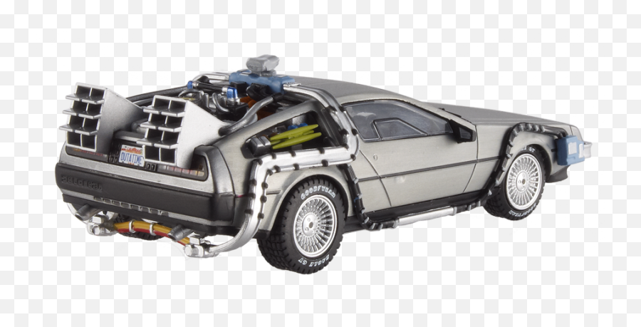 Back To The Future Car Png Image - Back To The Future Delorean Wheels,Back Of Car Png