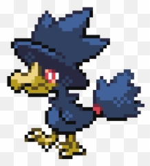 Santa Comes To Town In Clara - Murkrow Gen 4 Sprite png